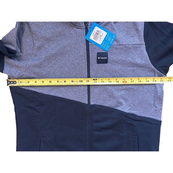 COLUMBIA Women's Columbia Lodge Hybrid Full Zip Color Block Black Grey Large - Picture 8 of 10